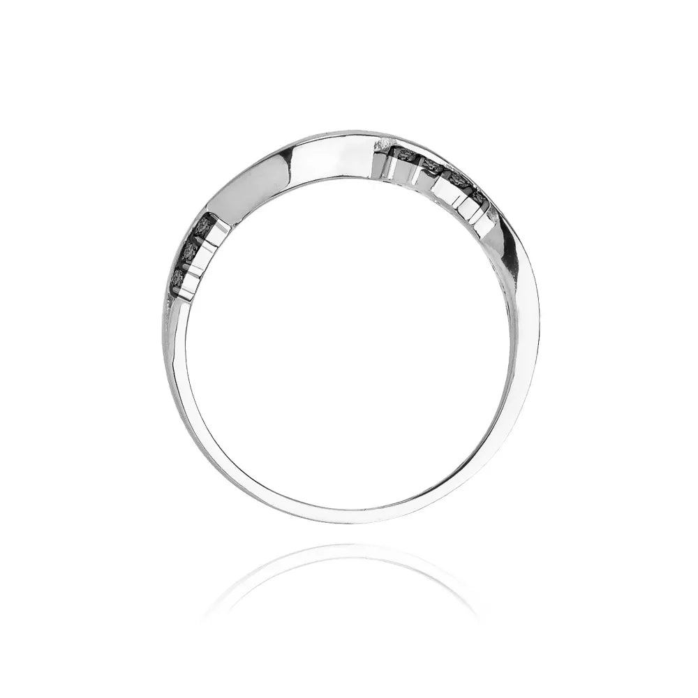 zlatý prsteň s 0,07 ct čiernymi diamantmi w0096-dib-01
