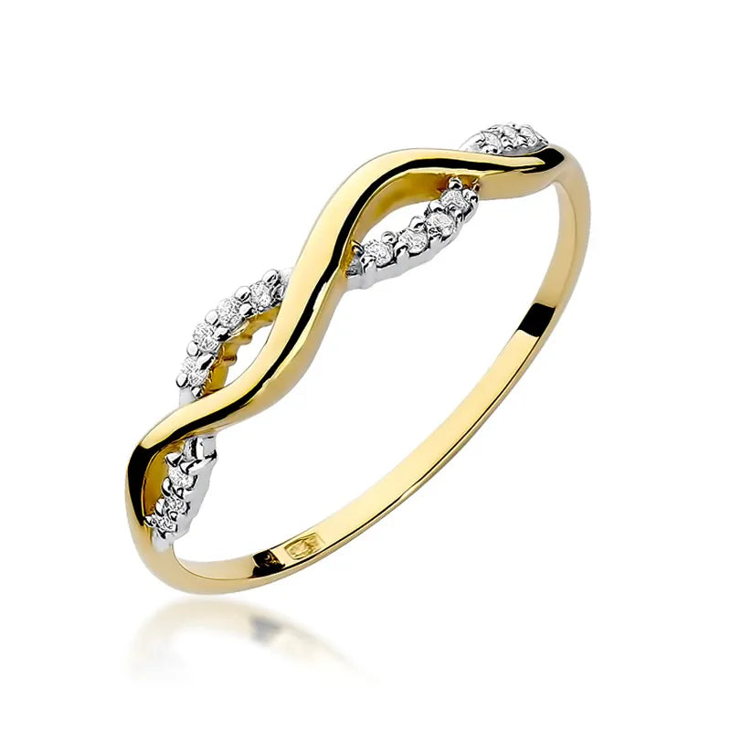 zlatý prsteň s diamantmi 0,07 ct w0096-diw-01