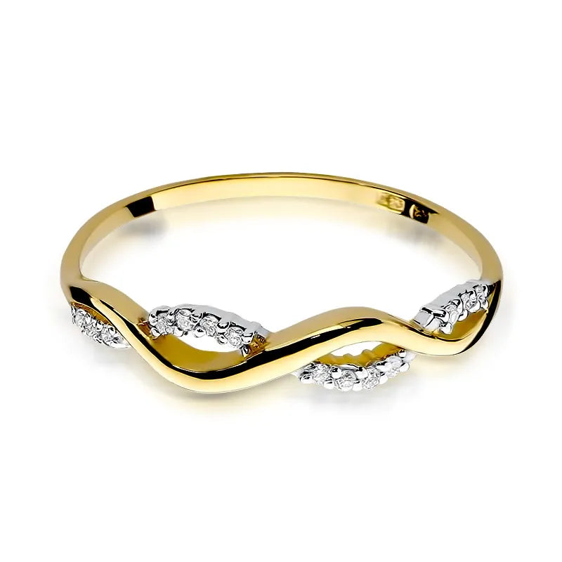 zlatý prsteň s diamantmi 0,07 ct w0096-diw-01