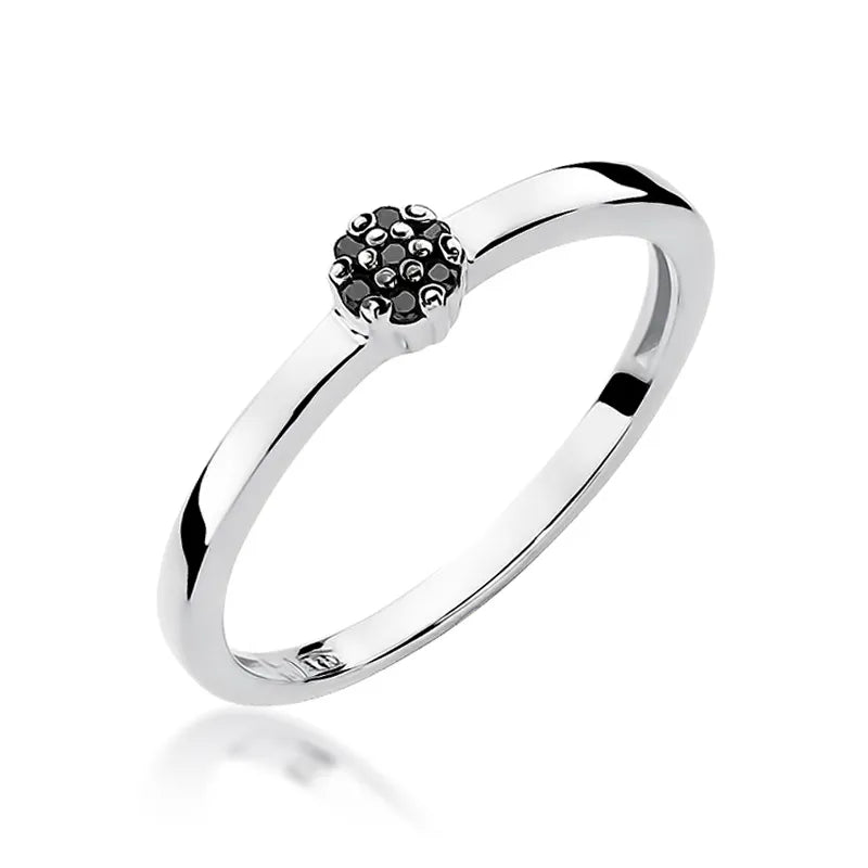 zlatý prsteň s 0,035 ct čiernymi diamantmi w0100-dib-01