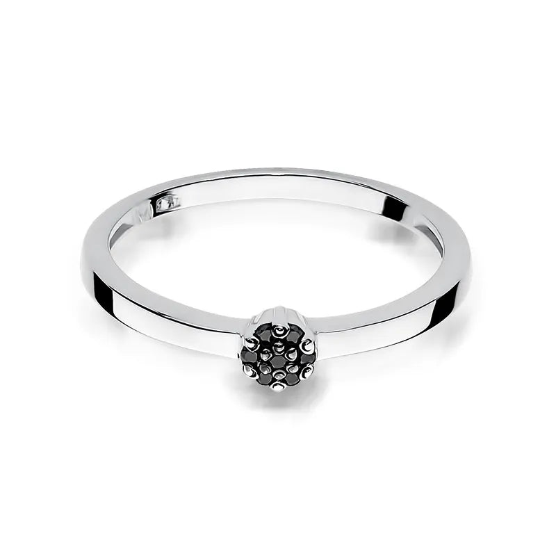 zlatý prsteň s 0,035 ct čiernymi diamantmi w0100-dib-01