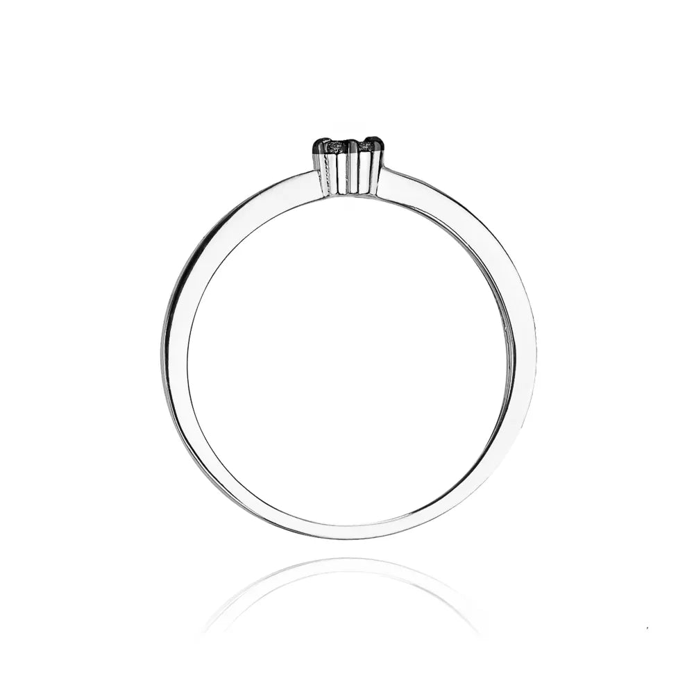 zlatý prsteň s 0,035 ct čiernymi diamantmi w0100-dib-01