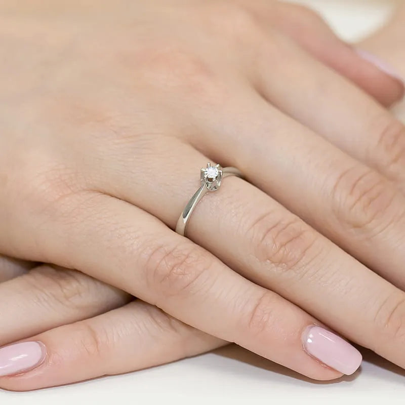 zlatý prsteň s diamantom 0,08 ct w0111-diw-03