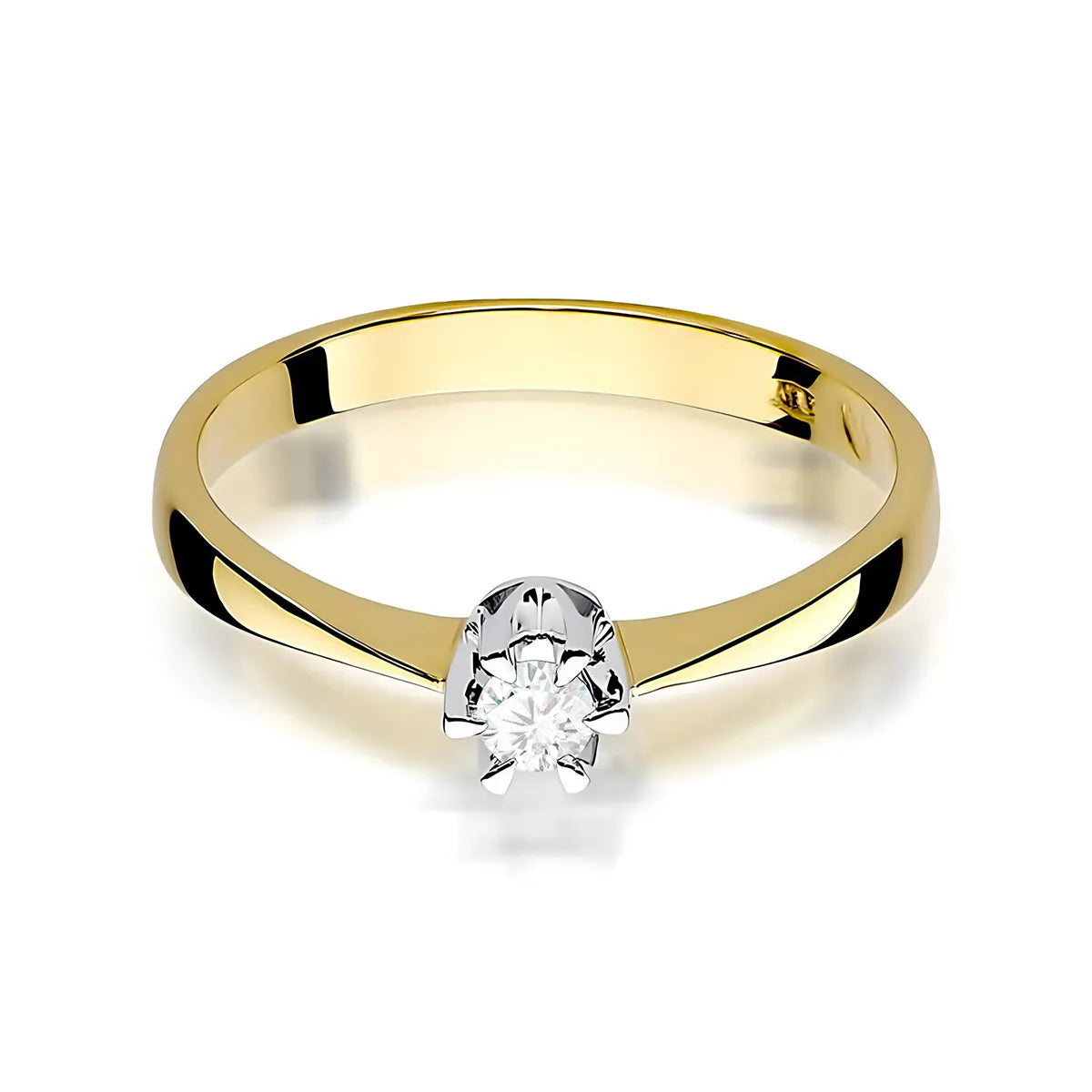 zlatý prsteň s diamantom 0,08 ct w0111-diw-03