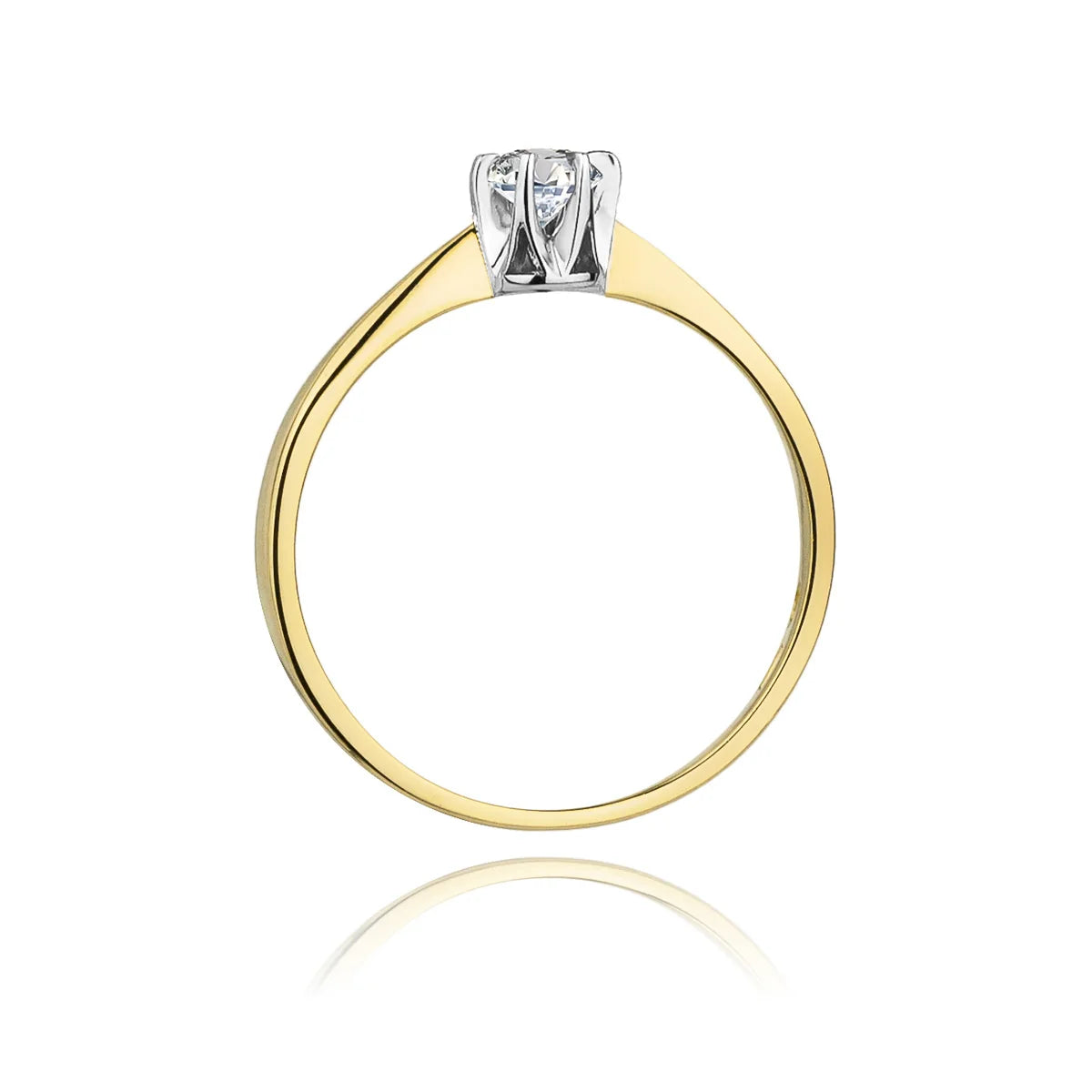 zlatý prsteň s diamantom 0,20 ct w0111-diw-08