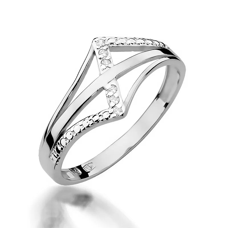 zlatý prsteň s diamantmi 0,03 ct w0114-diw-01
