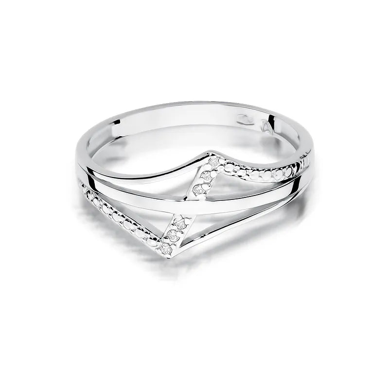 zlatý prsteň s diamantmi 0,03 ct w0114-diw-01