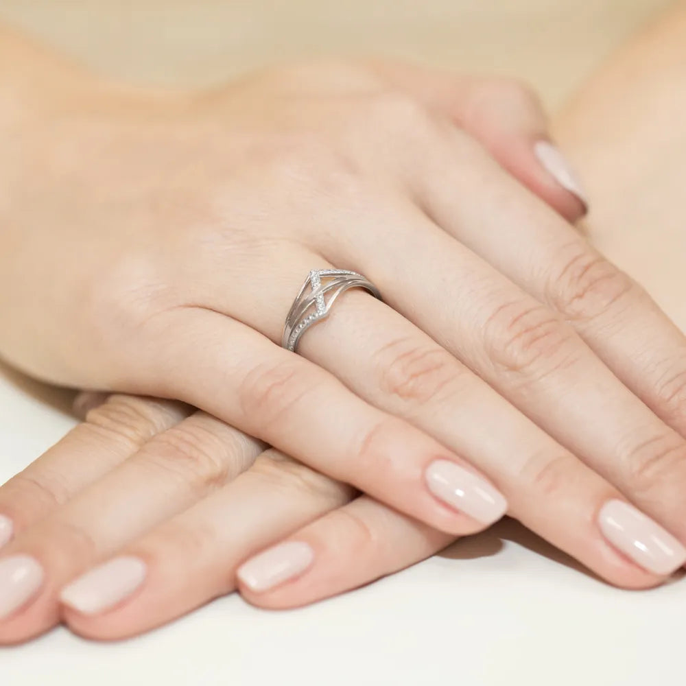 zlatý prsteň s diamantmi 0,03 ct w0114-diw-01