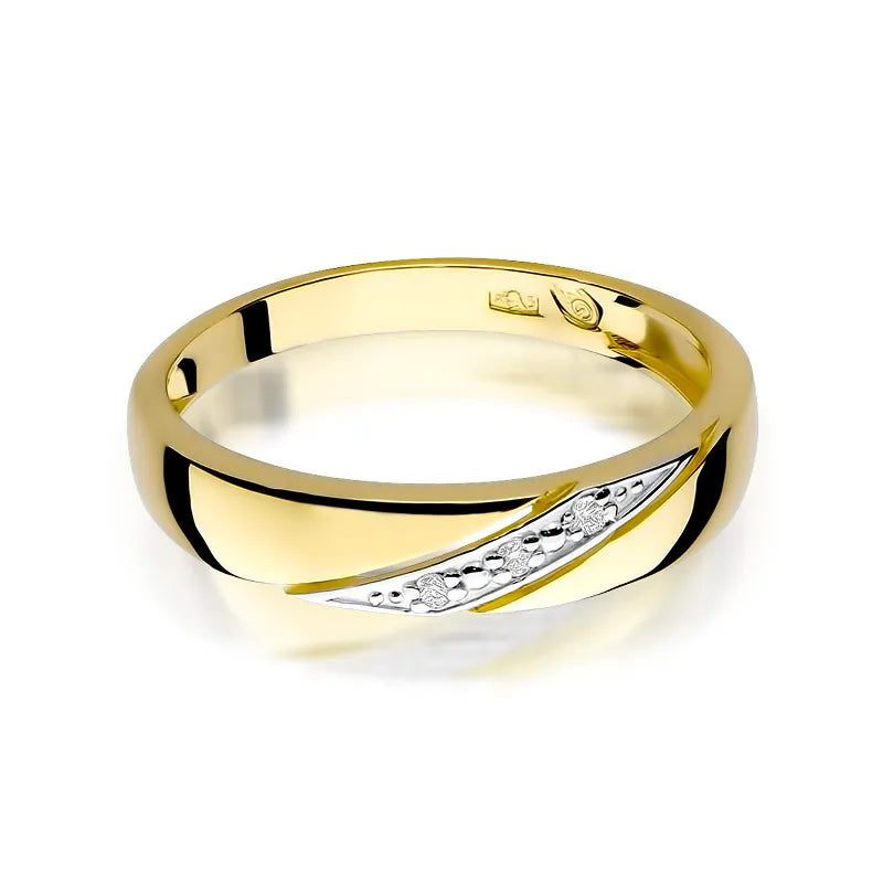 zlatý prsteň s diamantmi 0,015 ct w0118-diw-01