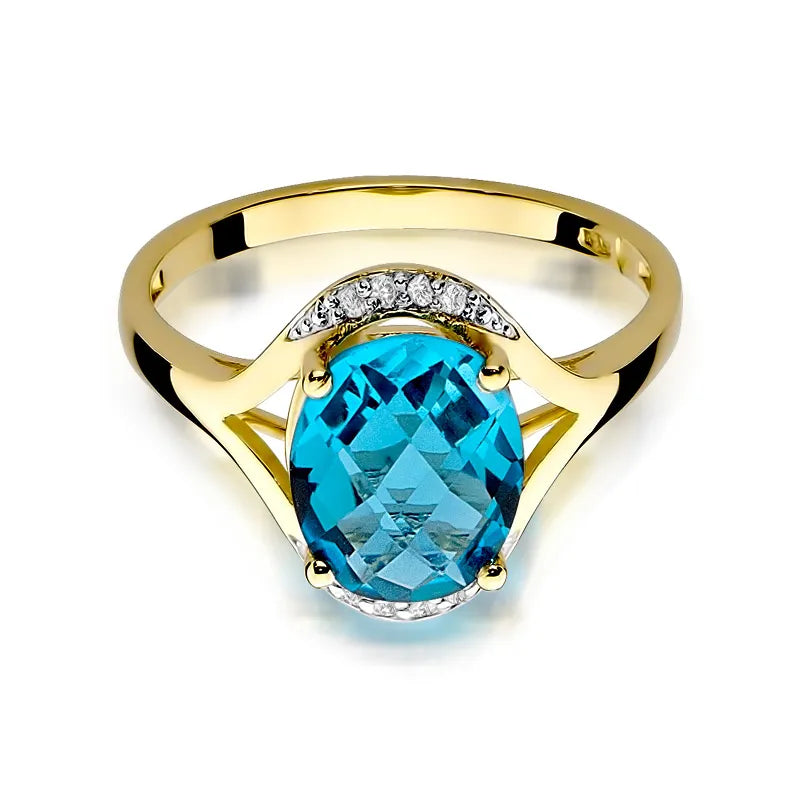 zlatý prsteň s 3,00 ct topásom a 0,04 ct diamantmi w0150-tob-01