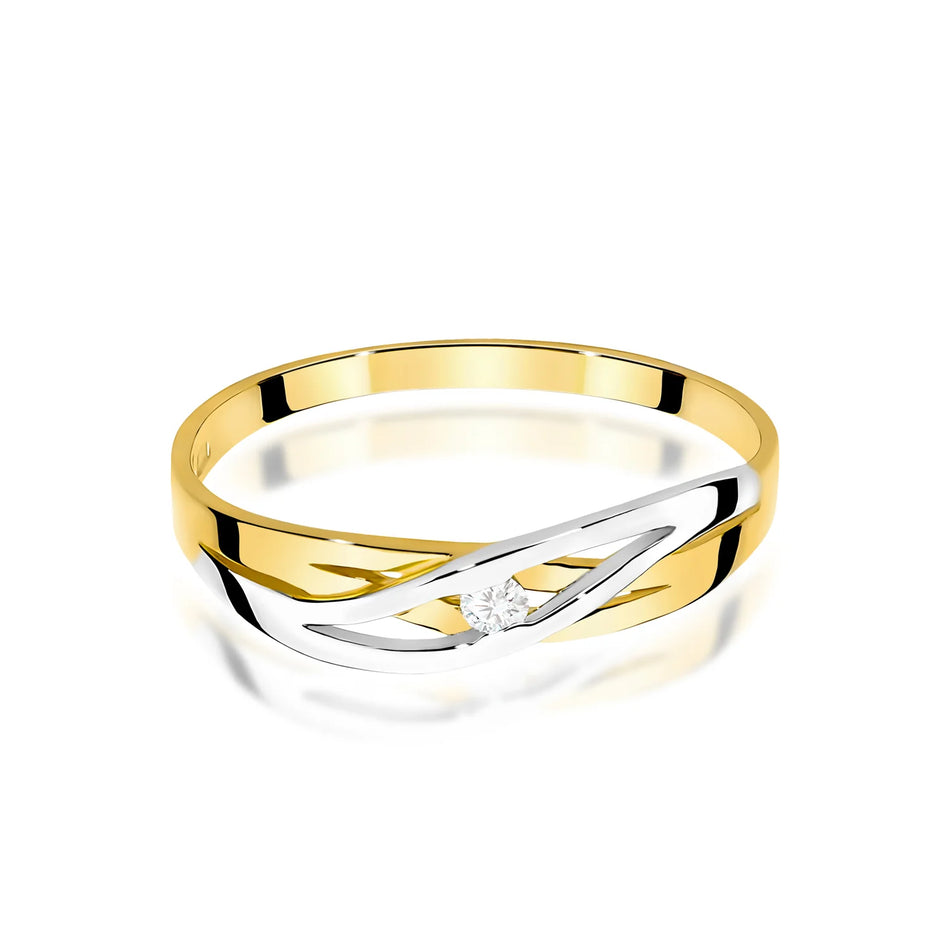 Gold Ring with 0.04ct Diamond