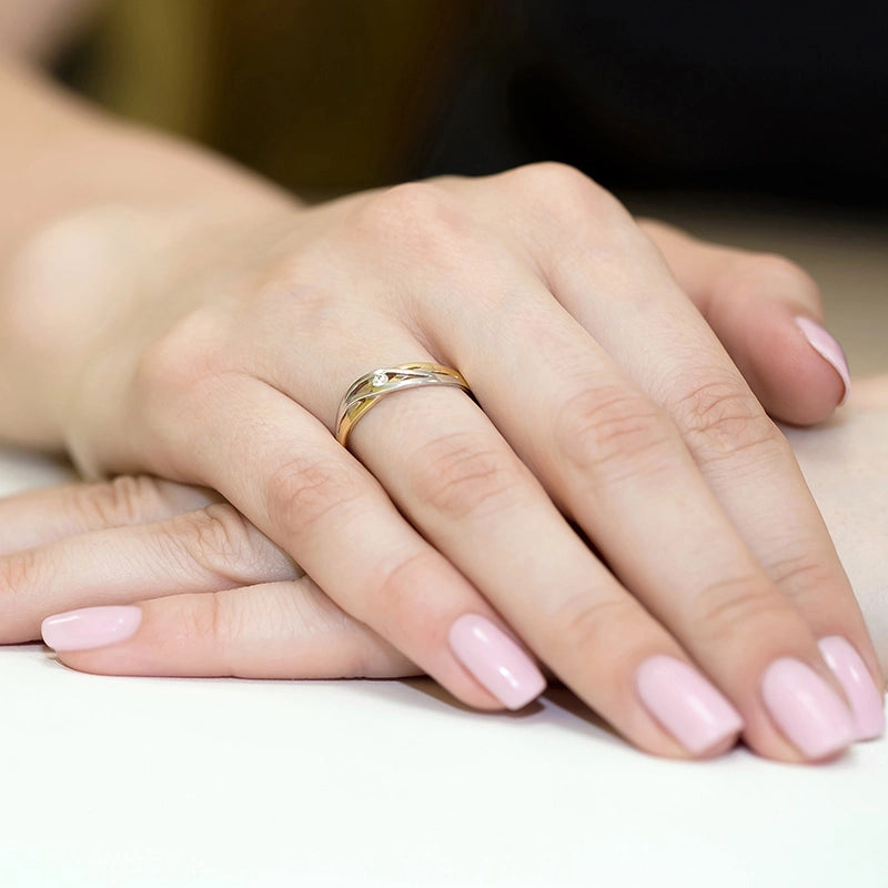 Gold Ring with 0.04ct Diamond