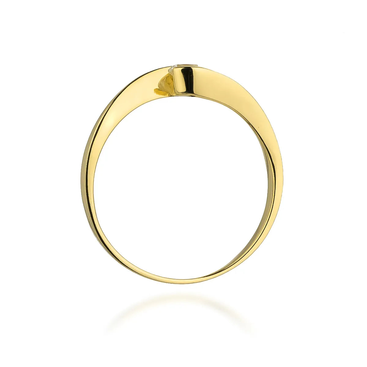 zlatý prsteň s diamantom 0,13 ct w0160-diw-01