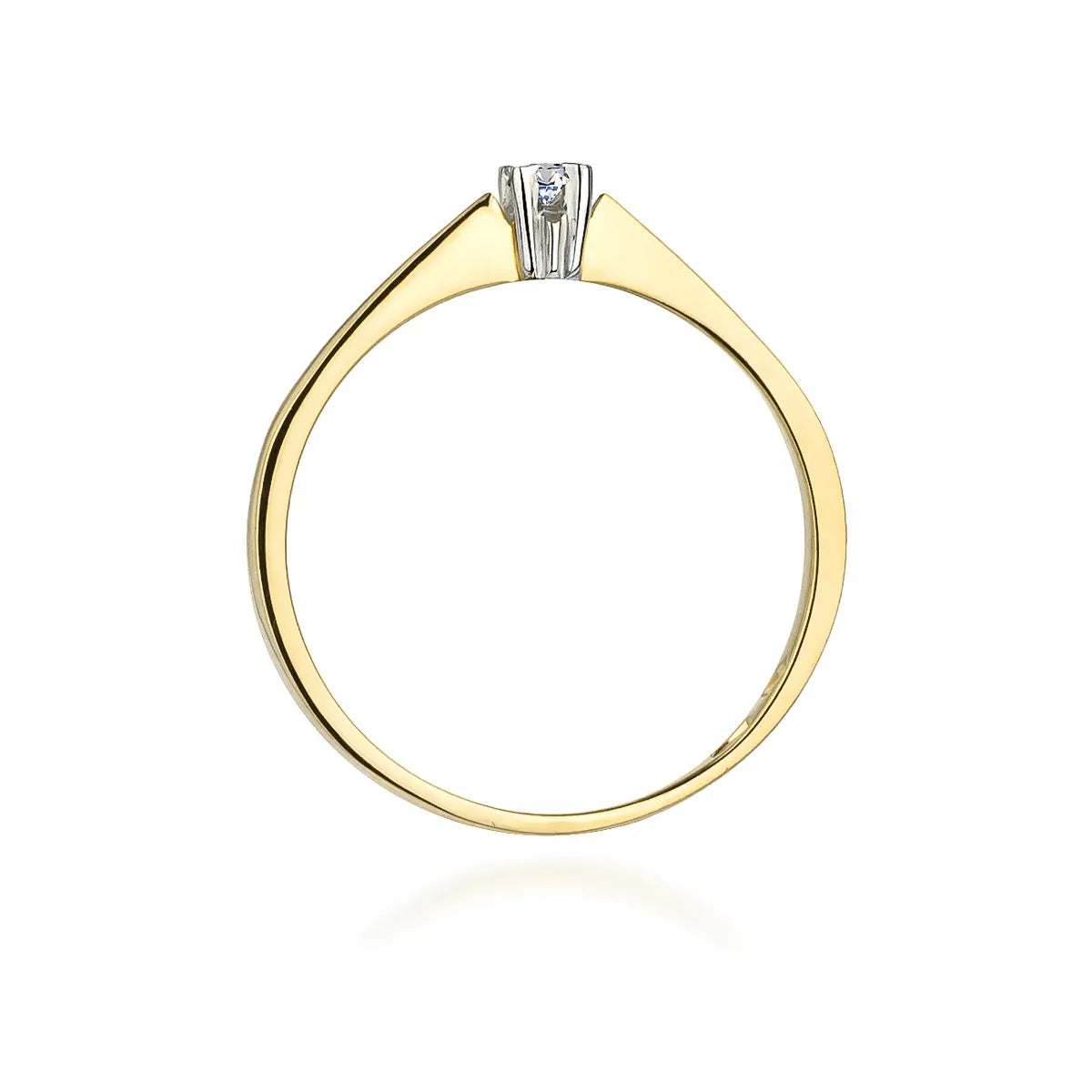 zlatý prsteň s diamantom 0,03 ct w0175-diw-01