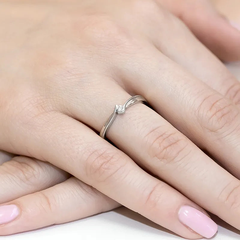 zlatý prsteň s diamantom 0,04 ct w0181-diw-01