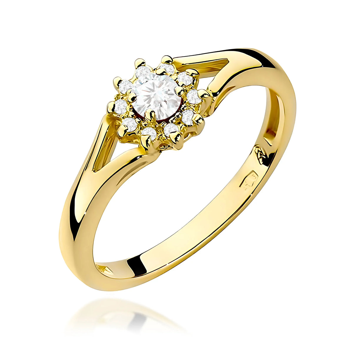 zlatý prsteň s diamantmi 0,10 ct a 0,086 ct w0185-diw-01