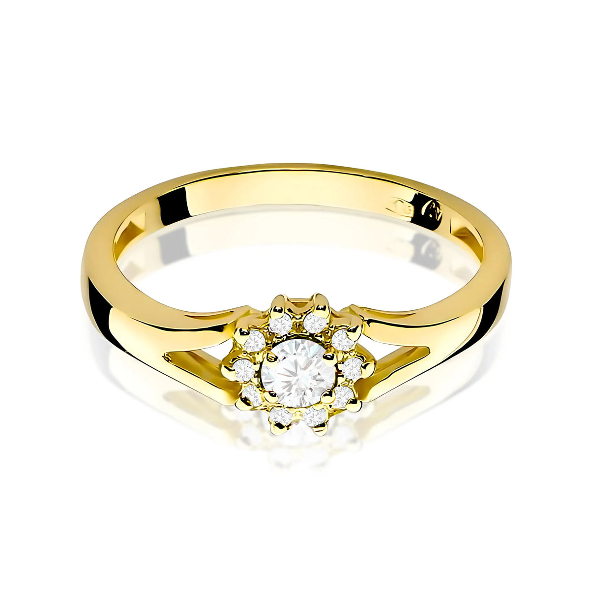 zlatý prsteň s diamantmi 0,10 ct a 0,086 ct w0185-diw-01