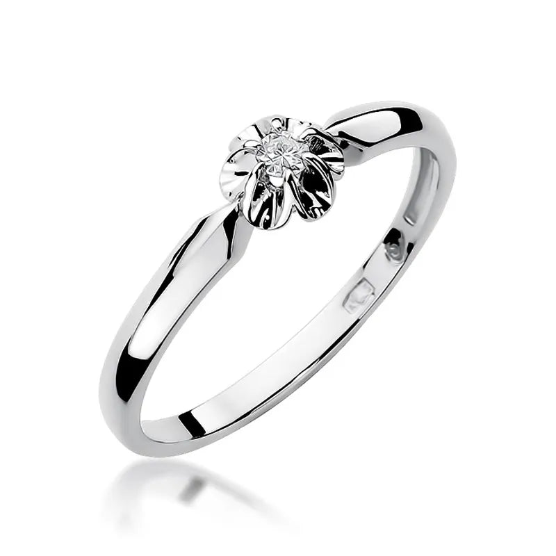 zlatý prsteň s diamantom 0,04 ct w0187-diw-01