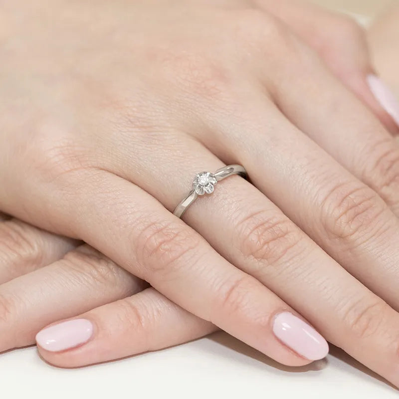 zlatý prsteň s diamantom 0,04 ct w0187-diw-01