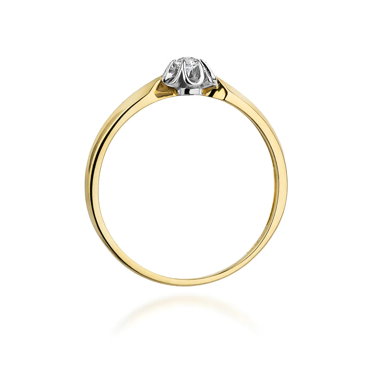 zlatý prsteň s diamantom 0,04 ct w0187-diw-01