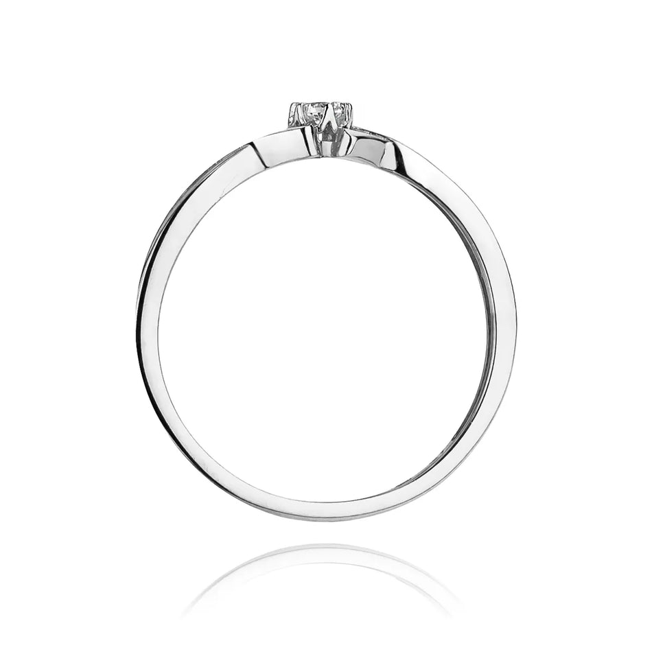 zlatý prsteň s diamantom 0,04 ct w0190-diw-01