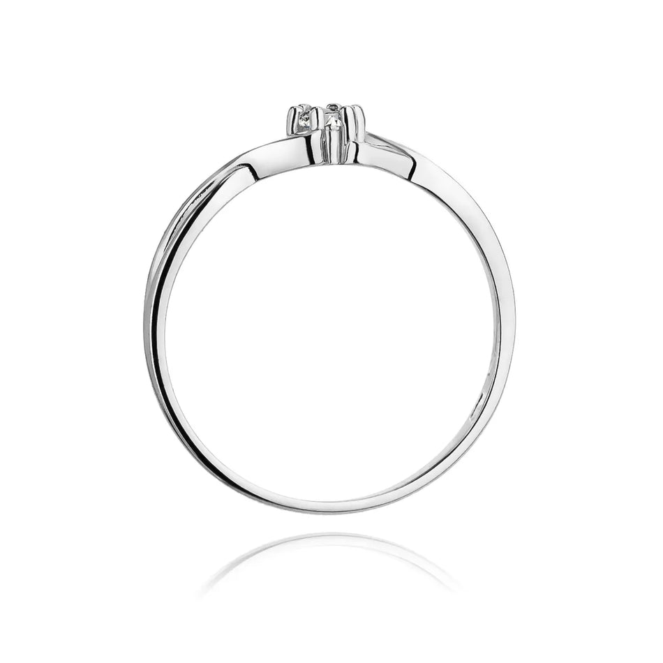 zlatý prsteň s diamantom 0,08 ct w0190-diw-03