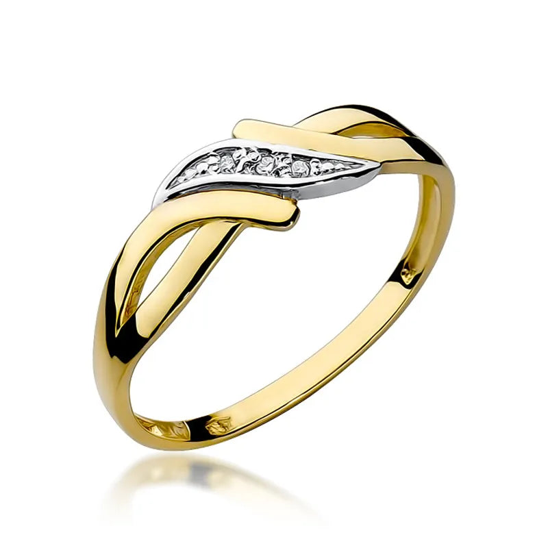 zlatý prsteň s diamantmi 0,015 ct w0192-diw-01