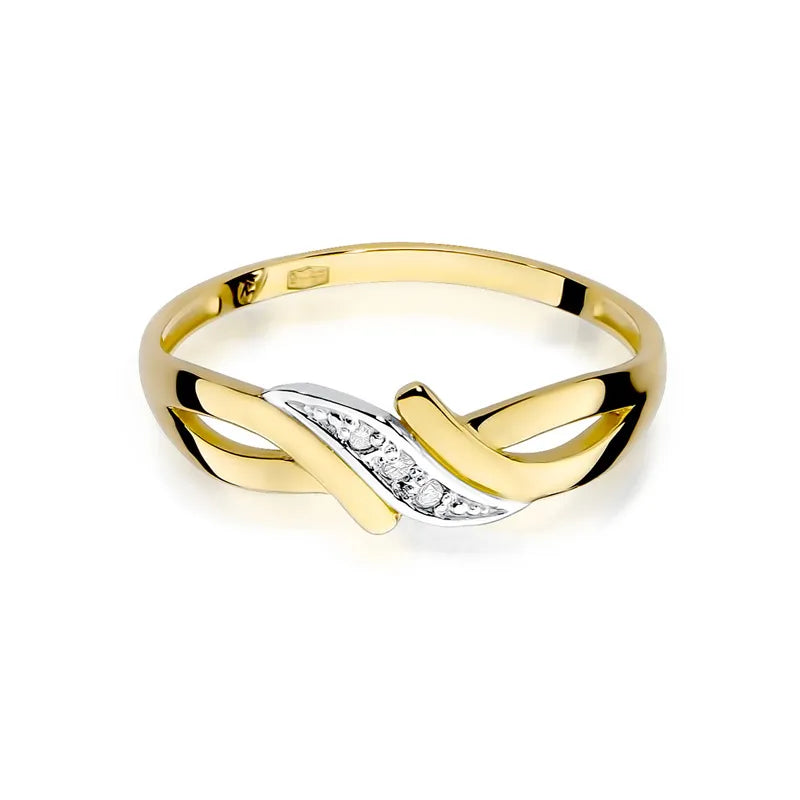 zlatý prsteň s diamantmi 0,015 ct w0192-diw-01