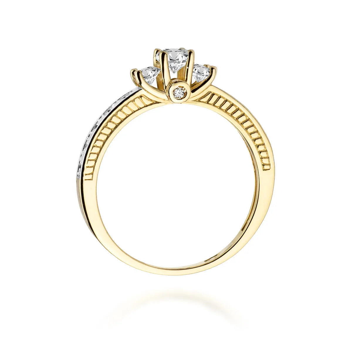 zlatý prsteň s diamantmi 0,20 ct a 0,215 ct w0199-diw-01