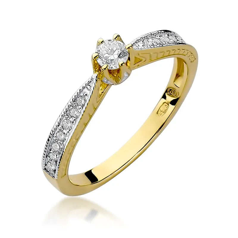 zlatý prsteň s diamantmi 0,15 ct a 0,15 ct w0202-diw-01
