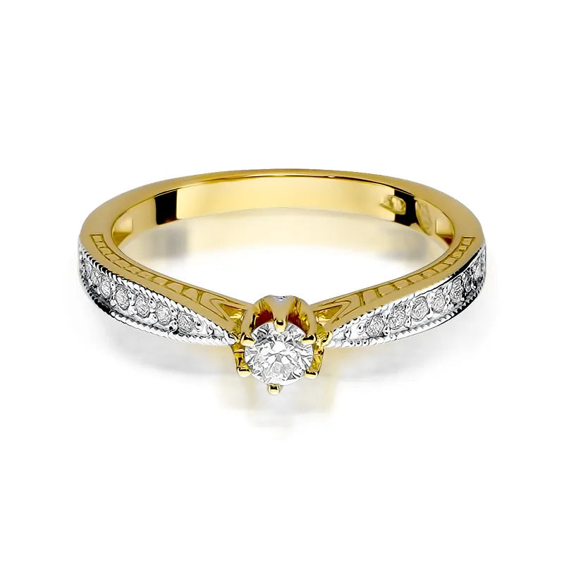 zlatý prsteň s diamantmi 0,15 ct a 0,15 ct w0202-diw-01
