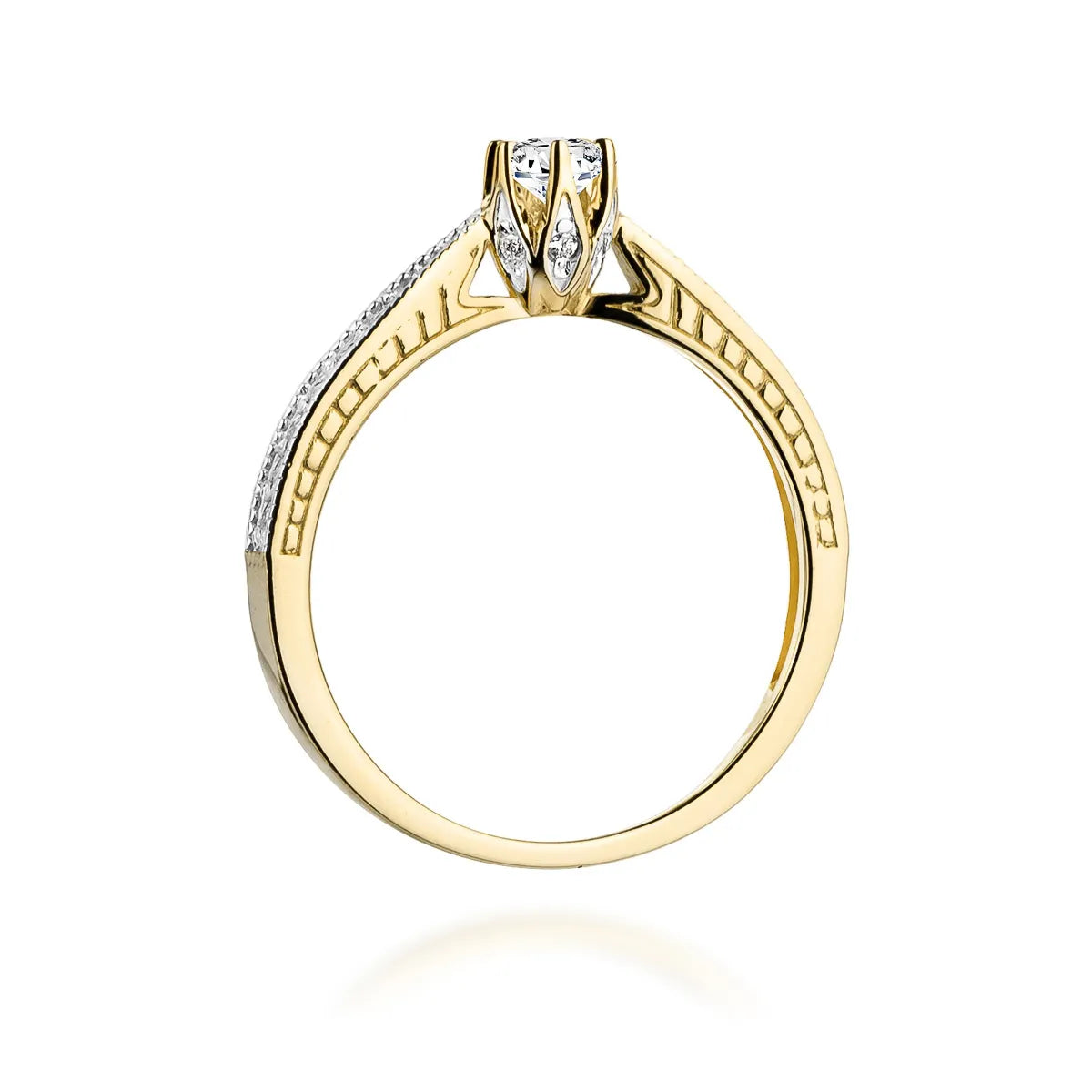 zlatý prsteň s diamantmi 0,15 ct a 0,15 ct w0202-diw-01