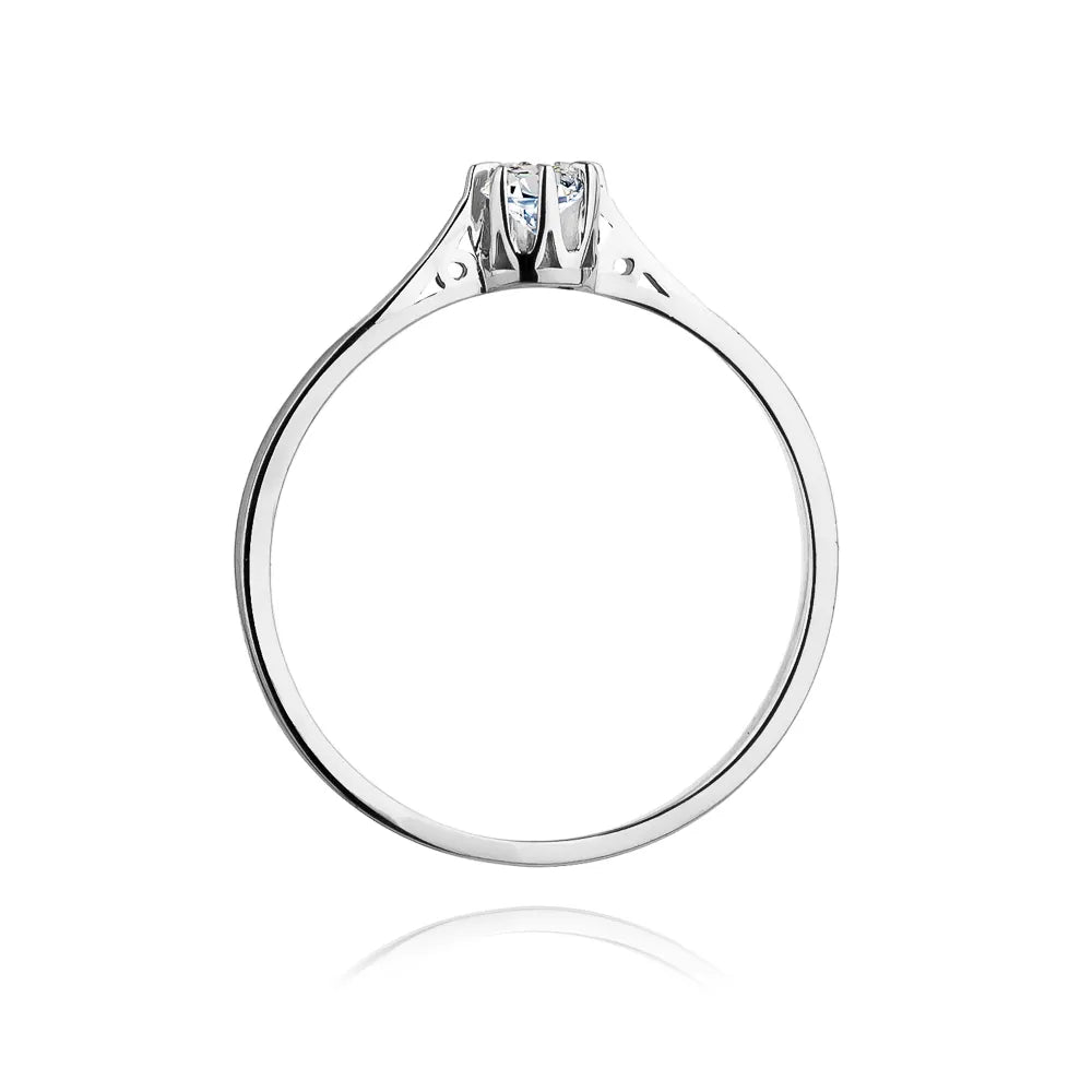 zlatý prsteň s diamantom 0,10 ct w0209-diw-02