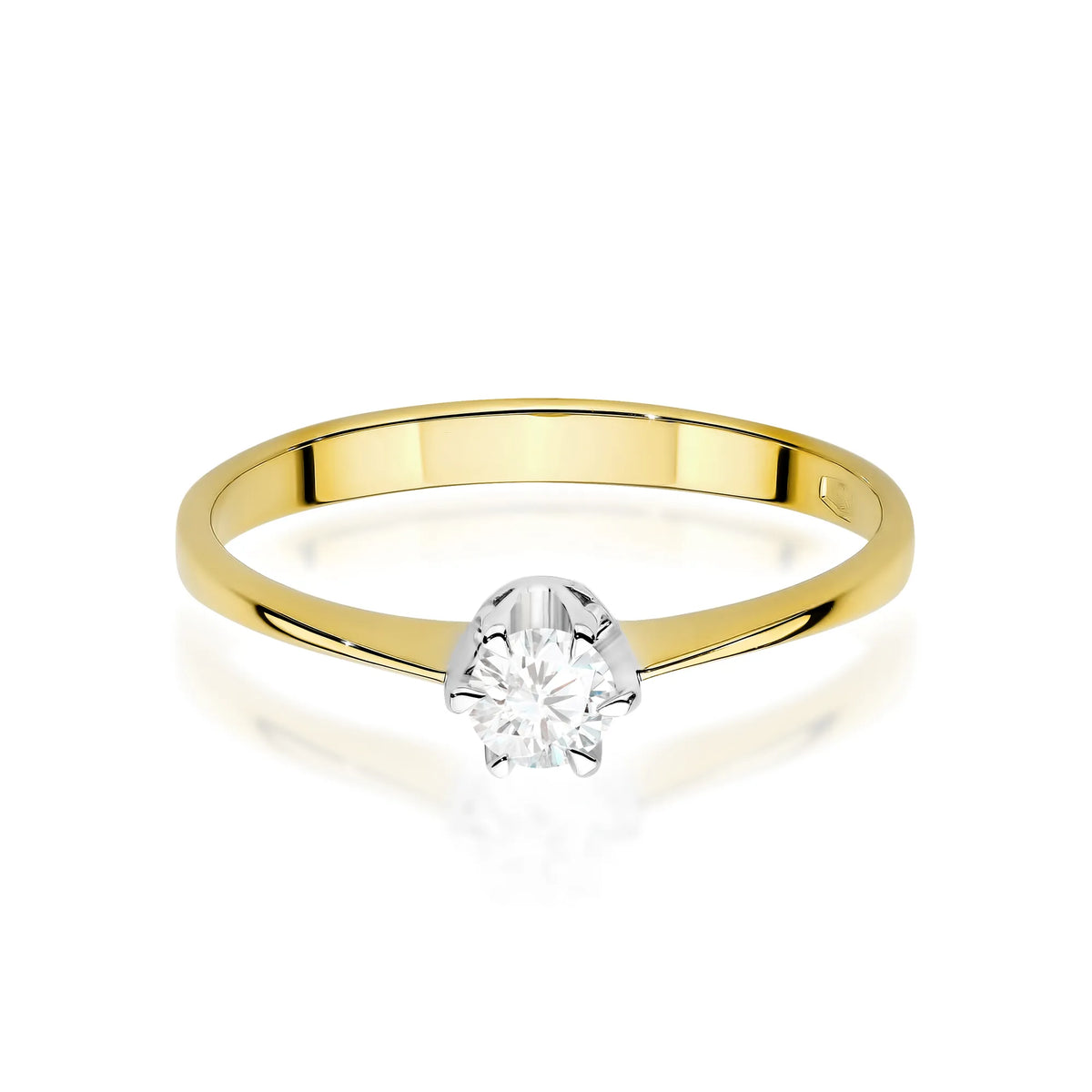 zlatý prsteň s 0,20 ct laboratórnym diamantom w0220-ldw-04