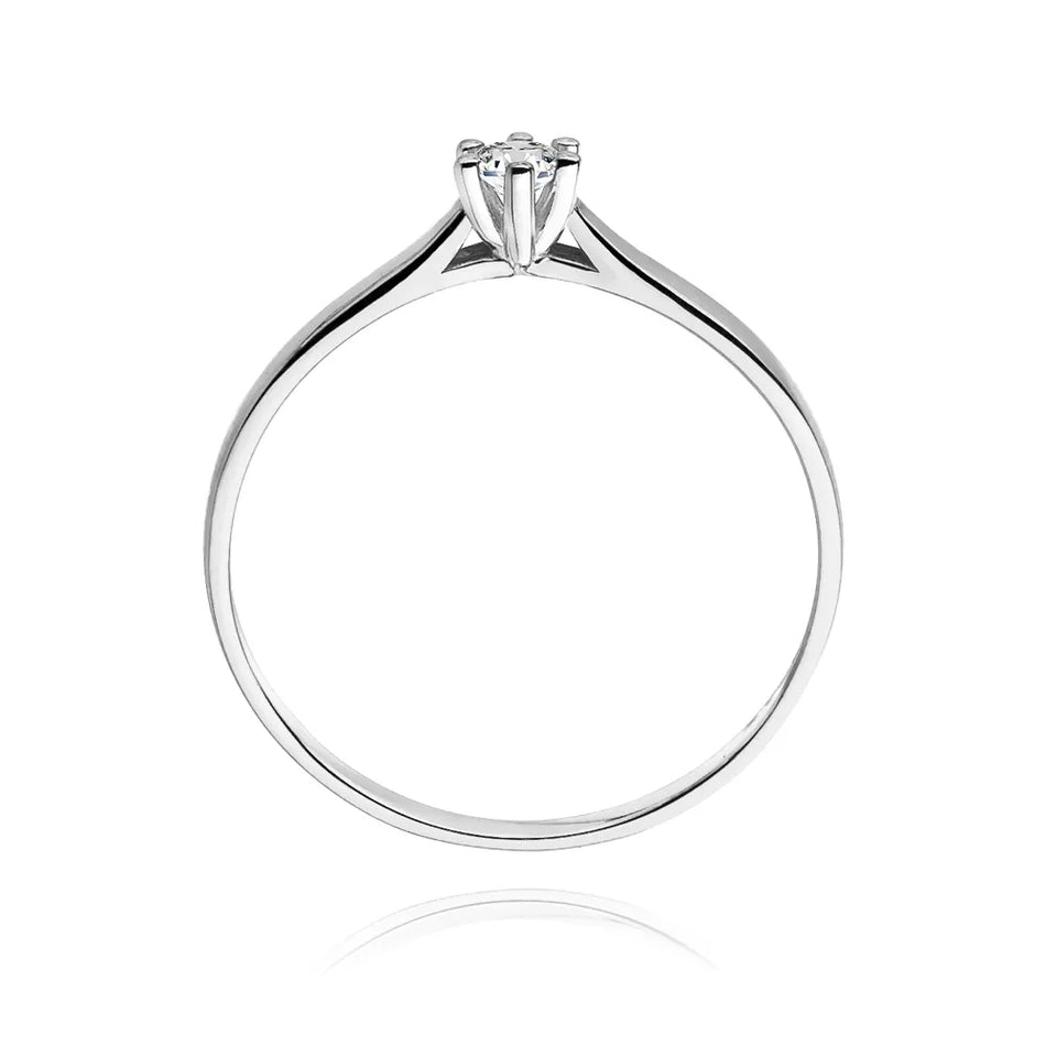 zlatý prsteň s diamantom 0,08 ct w0222-diw-02