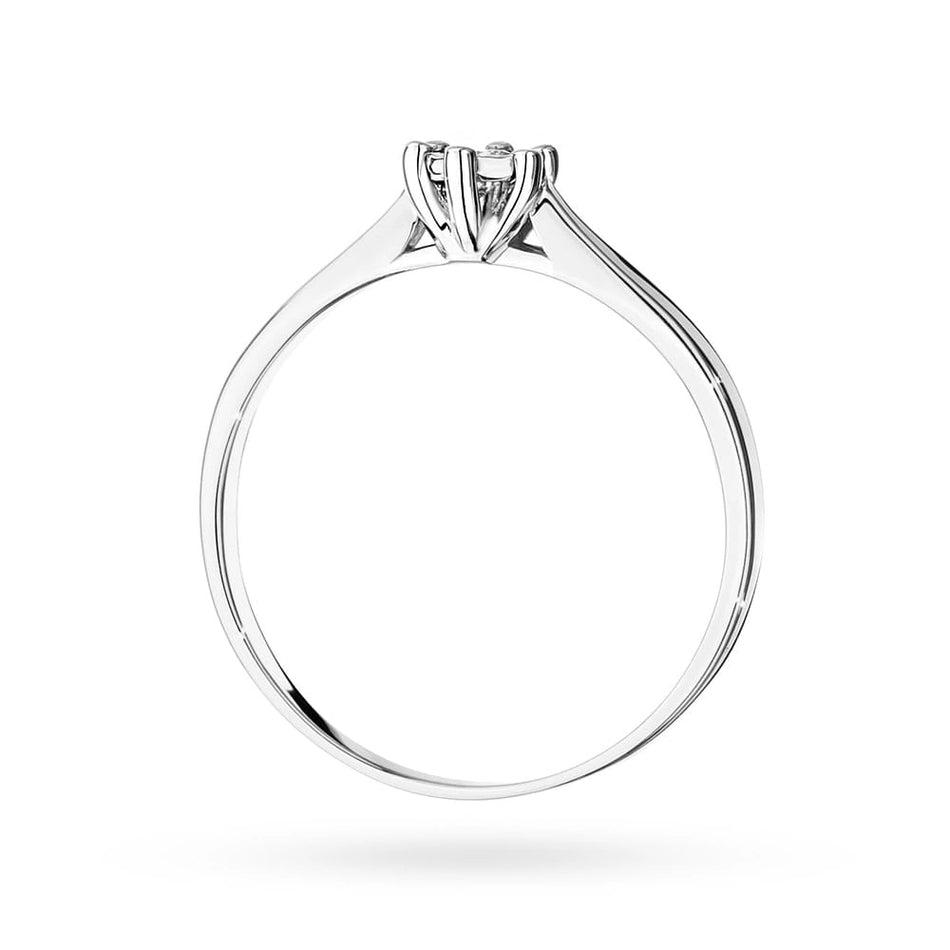 zlatý prsteň s diamantom 0,08 ct w0222-diw-14
