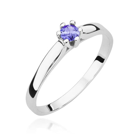 zlatý prsteň s 0,15 ct tanzanitom w0222-tap-02
