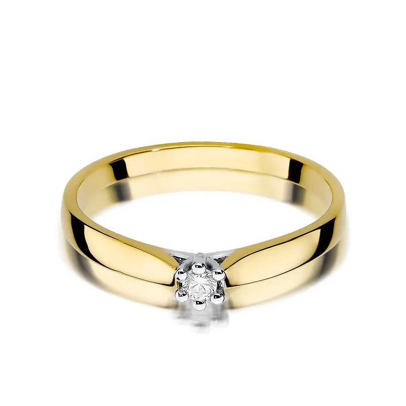 zlatý prsteň s diamantom 0,04 ct w0222-diw-01