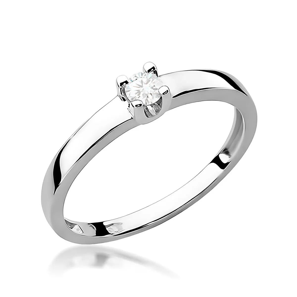 zlatý prsteň s diamantom 0,08 ct w0225-diw-01