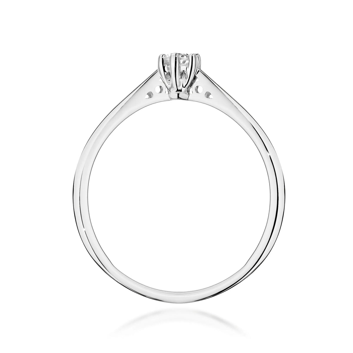 zlatý prsteň s 0,10 ct laboratórnym diamantom w0229-ldw-02