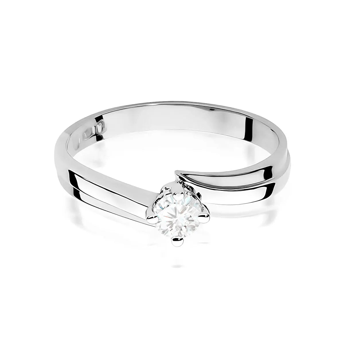 zlatý prsteň s diamantom 0,25 ct w0231-diw-04
