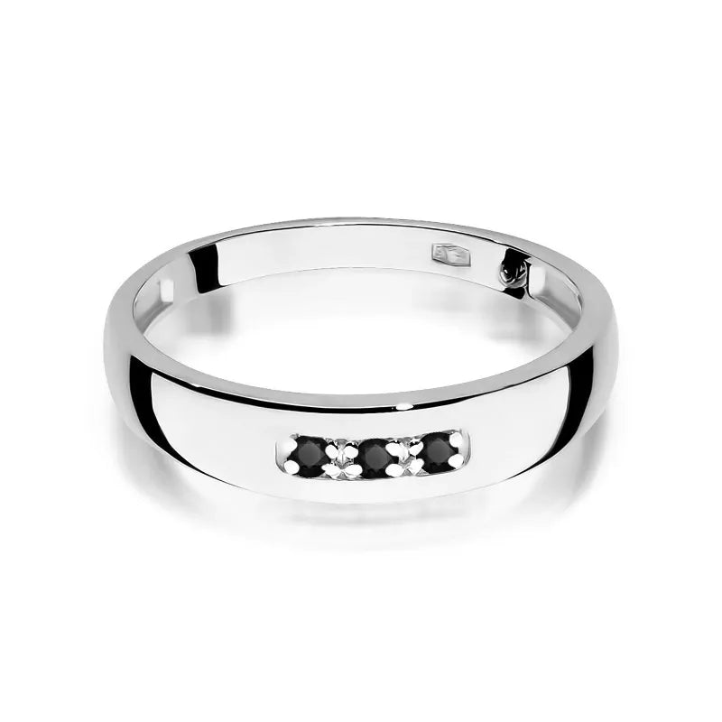 zlatý prsteň s 0,044 ct čiernymi diamantmi w0235-dib-01