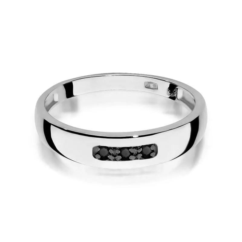 zlatý prsteň s 0,044 ct čiernymi diamantmi w0235-dib-02