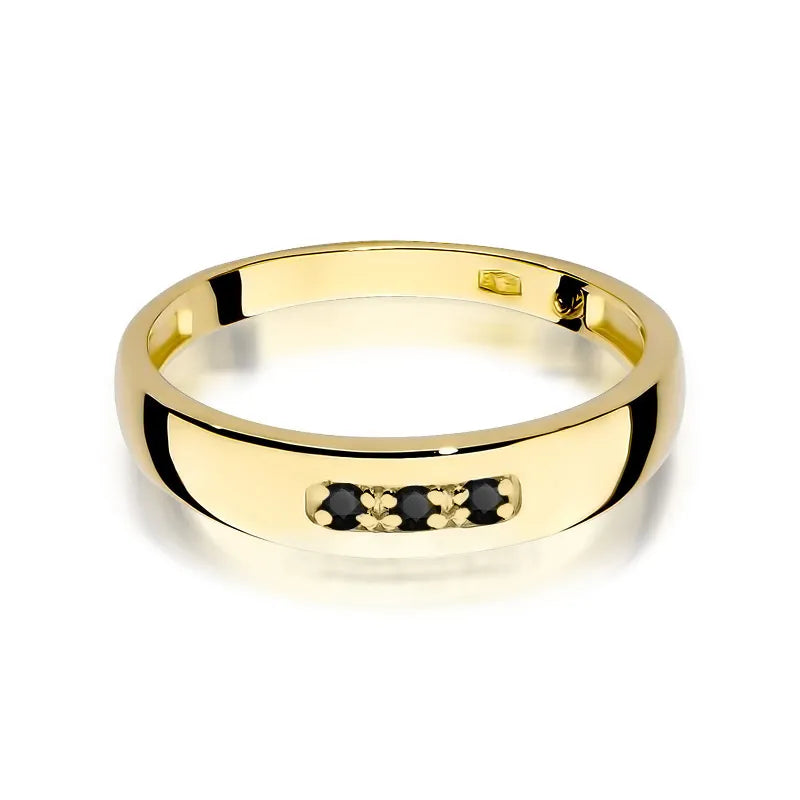 zlatý prsteň s 0,044 ct čiernymi diamantmi w0235-dib-01