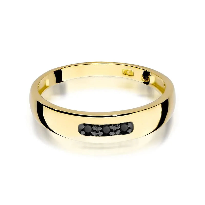 zlatý prsteň s 0,044 ct čiernymi diamantmi w0235-dib-02