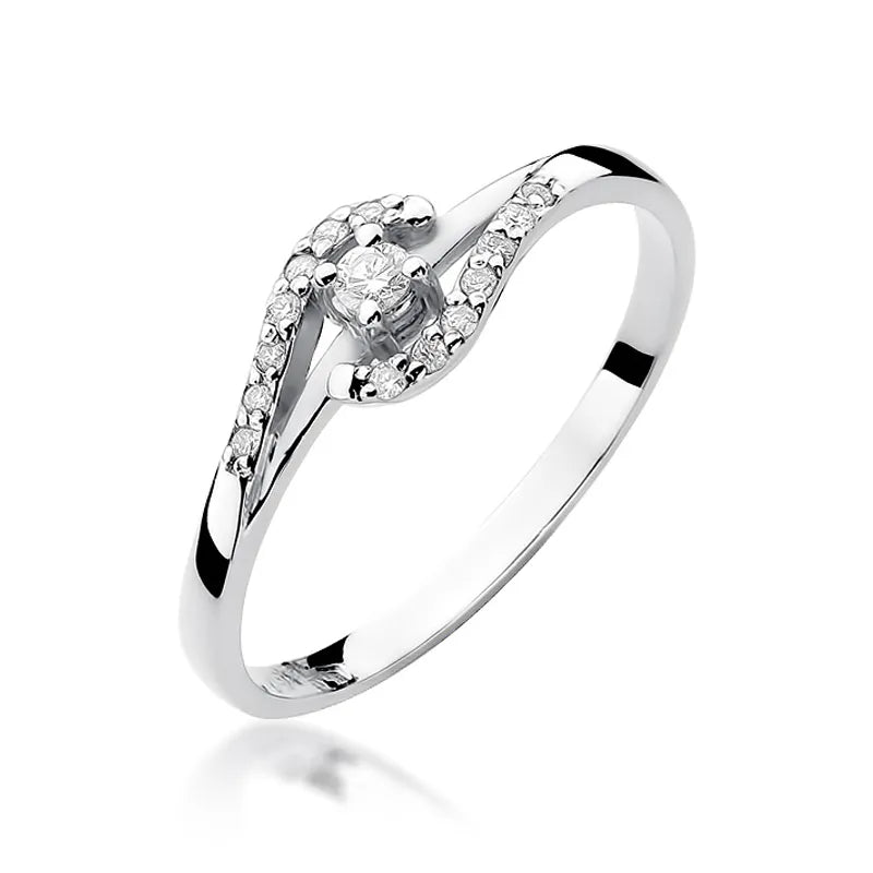zlatý prsteň s diamantmi 0,04 ct a 0,07 ct w0237-diw-01