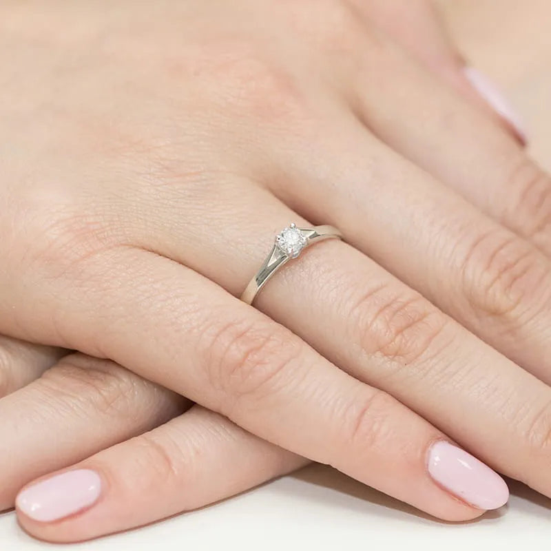 zlatý prsteň s diamantom 0,20 ct w0240-diw-01