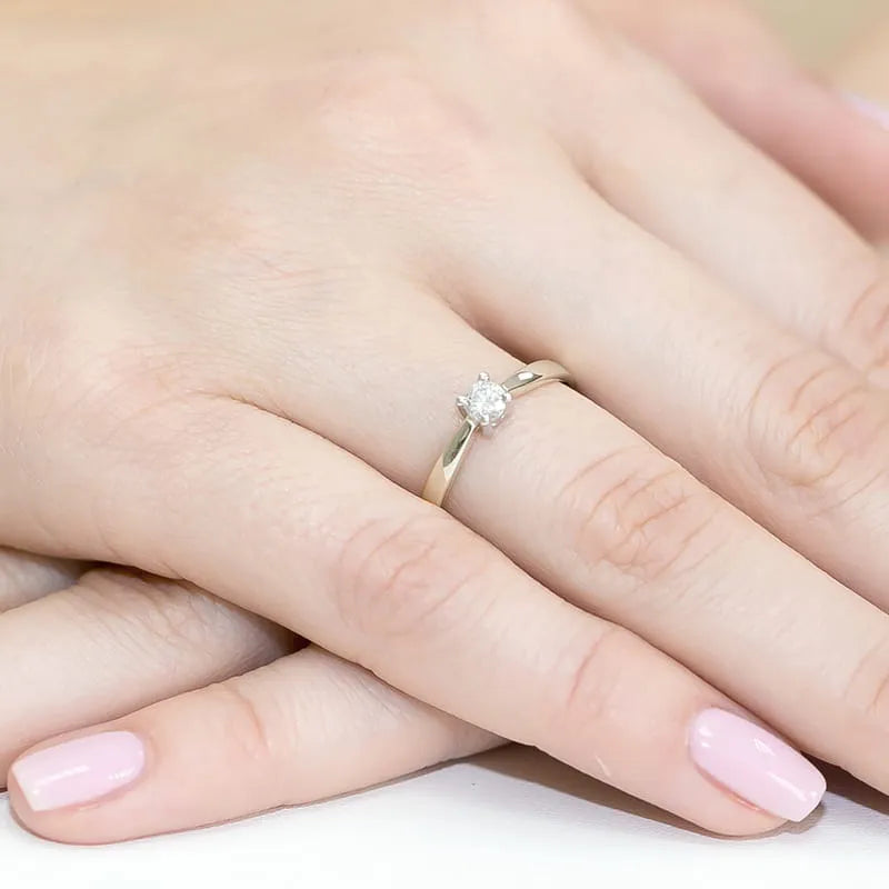 zlatý prsteň s diamantom 0,20 ct w0242-diw-02