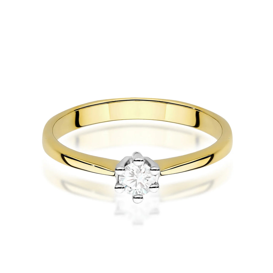 Gold Ring with 0.15ct Diamond