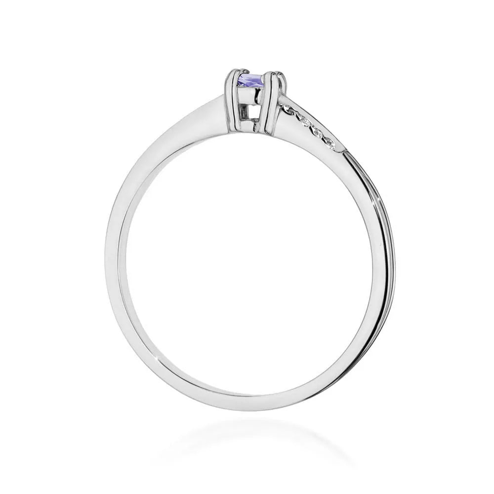 zlatý prsteň s 0,15 ct tanzanitom a 0,04 ct diamantmi w0258-tap-01